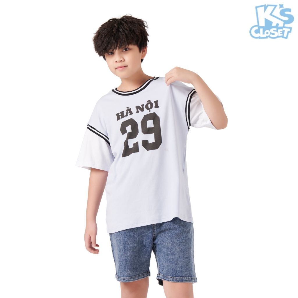 Áo phông trẻ em K'S CLOSET kiểu dáng thể thao năng động KT26TWS TMĐT