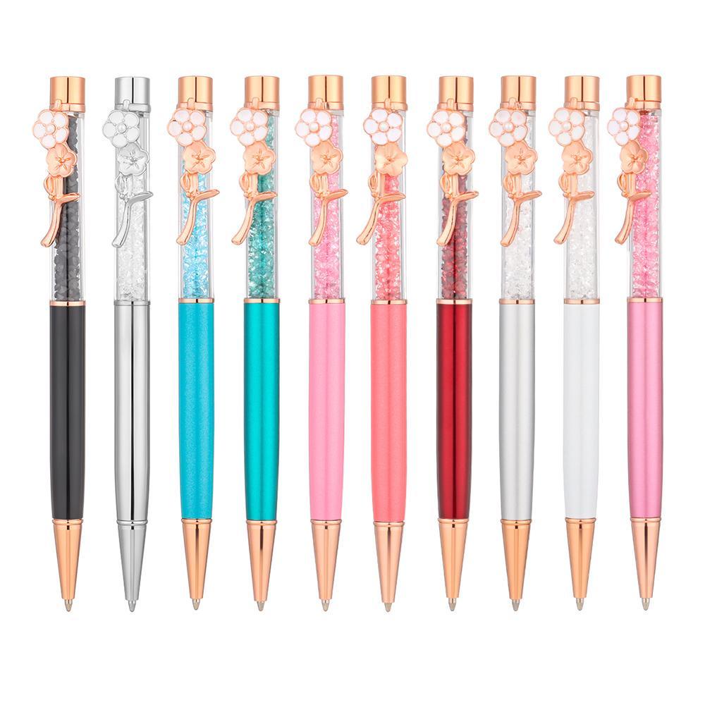 Bút Mực Gel Hình Hoa Bằng Kim Loại Tiện Dụng|Bút Bi