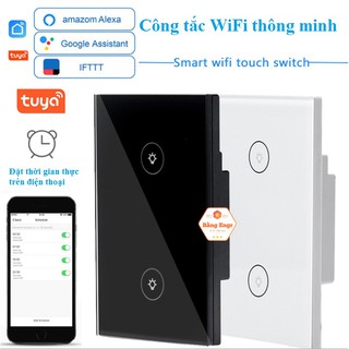 Công tắc đèn cảm ứng Wifi điều khiển từ xa - Hỗ trợ ra lệnh giọng nói Google assistant / Amazon elexa / IFTTT
