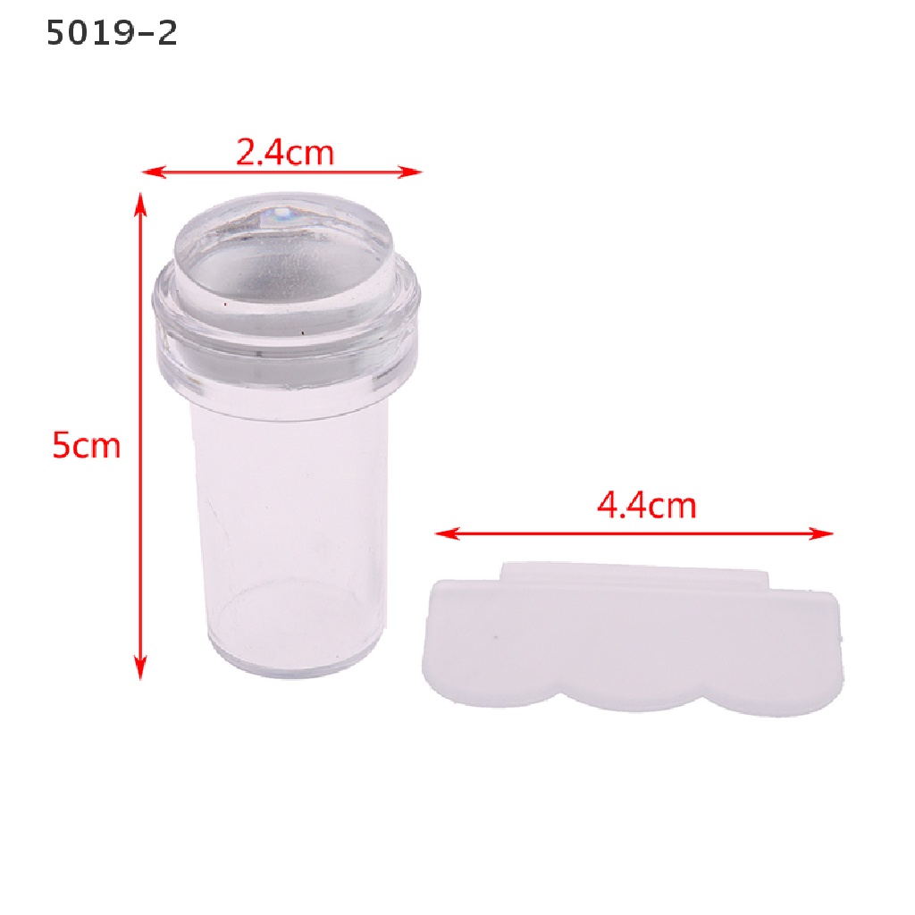 [GAV] Pure Clear Jelly Silicone Nail Art Stamper Scraper Nail Stamp Stamping Tool {VN}