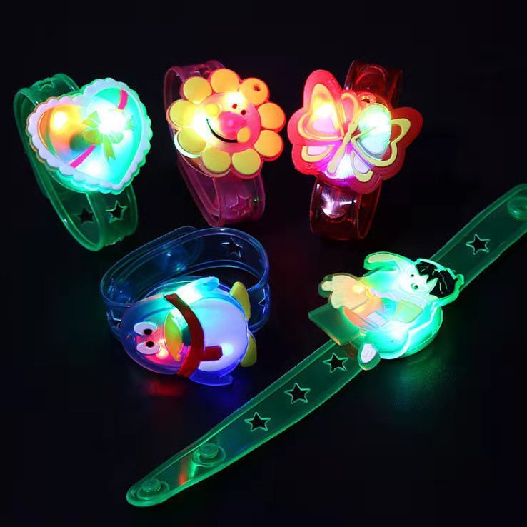 Bán Sỉ Đồng Hồ Dạ Quang Hoạt Hình Sáng Tạo Màu Sắc Hỗn Hợp Đồ Chơi Ban Đêm Ngoài Trời Cho Trẻ Em