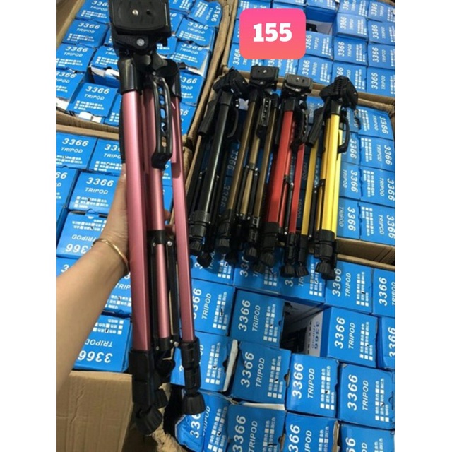 Chân giá đỡ máy chụp ảnh/ quay phim Tripod 3366 + Giá đỡ điện thoại và máy ảnh