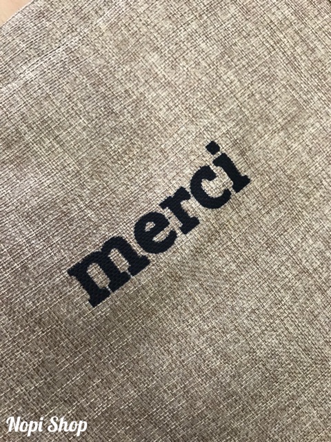 [Mã FAMAYWA2 giảm 10K đơn 50K] (Sẵn) Túi Cói Merci đi biển,đi chợ,đi chơi nopi shop | BigBuy360 - bigbuy360.vn