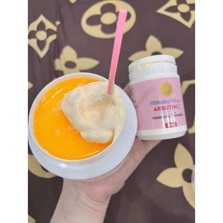 Combo kem body dưỡng trắng da cốt men bia handmade + kích thái