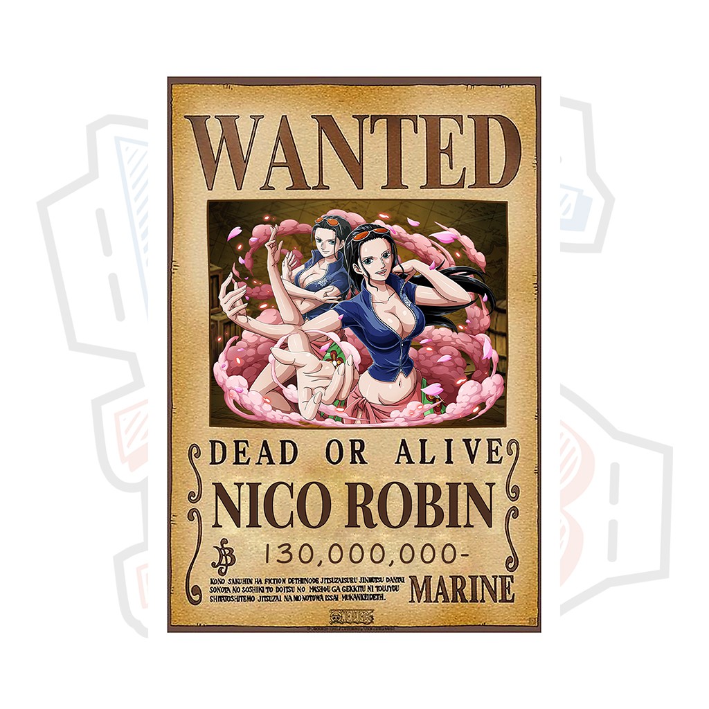 Poster truy nã Nico Robin ver 2 (Timeskip) - One Piece