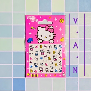 Sticker dán móng hình dán móng tay Hello Kitty