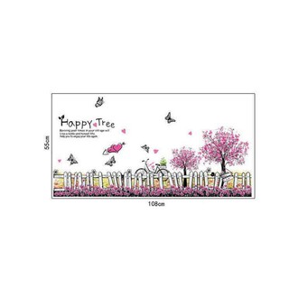decal dán tường hàng rào và cửa sổ