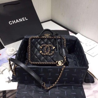 Túi Cốp Chanel Case Viền Xích