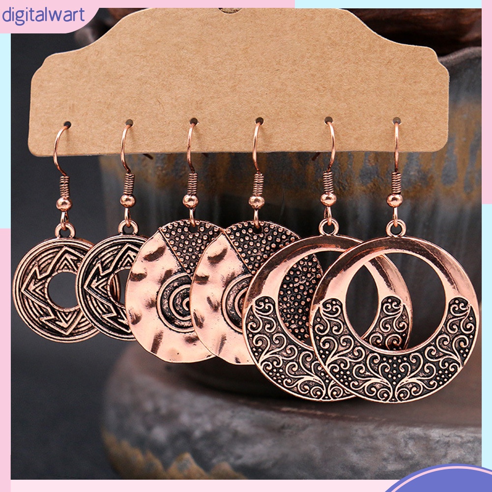 Bộ 3 đôi khuyên tai thời trang Boho cho nữ