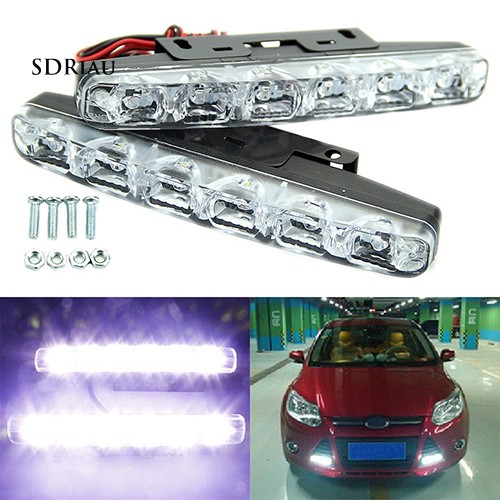 Đèn led 6 8 Bóng xenon Ánh Sáng Trắng Thông Dụng Dùng Khi Chạy Ban Ngày / Chạy Xe