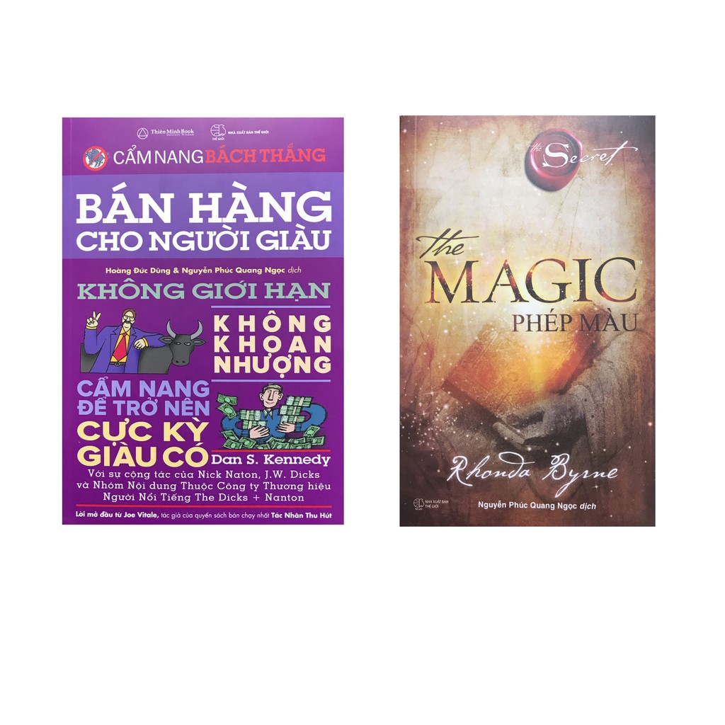 Sách Bán hàng cho người giàu + The MagicPhép màu ( combo 2 quyển )