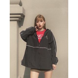 Jacket basic - áo khoác chất liệu dù 2 lớp đi mưa và nắng đều được