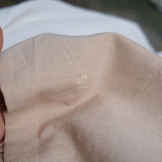 Vải Linen - bột màu caramel