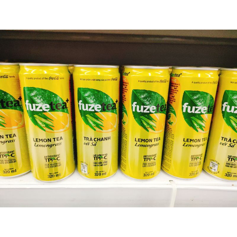 TRÀ CHANH SẢ FUZE TEA LON 320ML