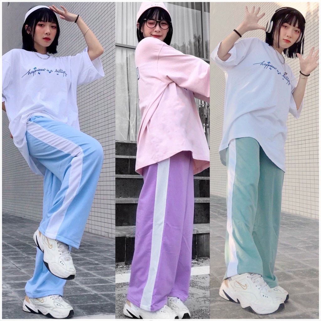 ‼️[VIDEO THẬT Quần Ống Rộng Phối Sọc Thời Trang | BigBuy360 - bigbuy360.vn