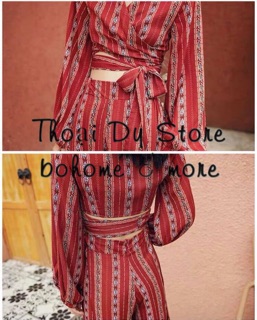 SET ÁO + QUẦN HOẠ TIẾT THỔ CẨM (CÓ ẢNH THẬT)