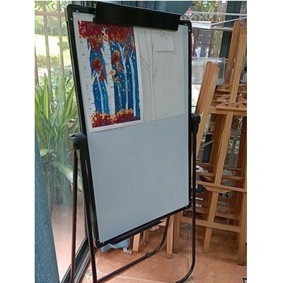 Bảng Flipchart chân chữ U từ 8 đến 16 tuổi, bảng học tập hai mặt bút dạ