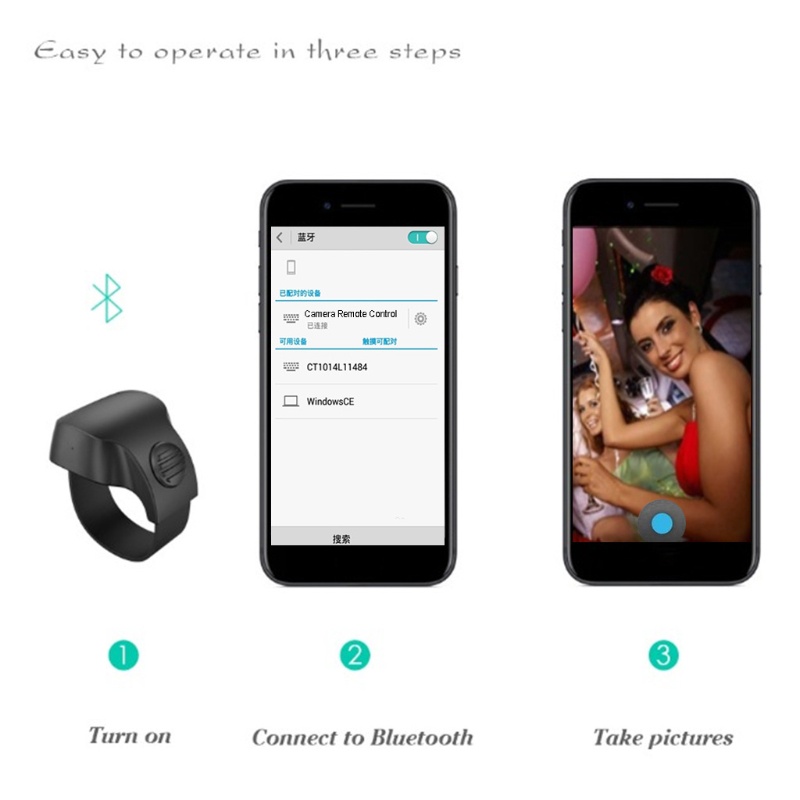 Vòng Chụp Ảnh Tự Sướng Điều Khiển Từ Xa Bluetooth Thông Minh Cho Điện Thoại | BigBuy360 - bigbuy360.vn