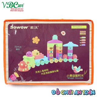[VBCare]Đồ chơi xếp khối bột lúa mạch VBC-NK70-12