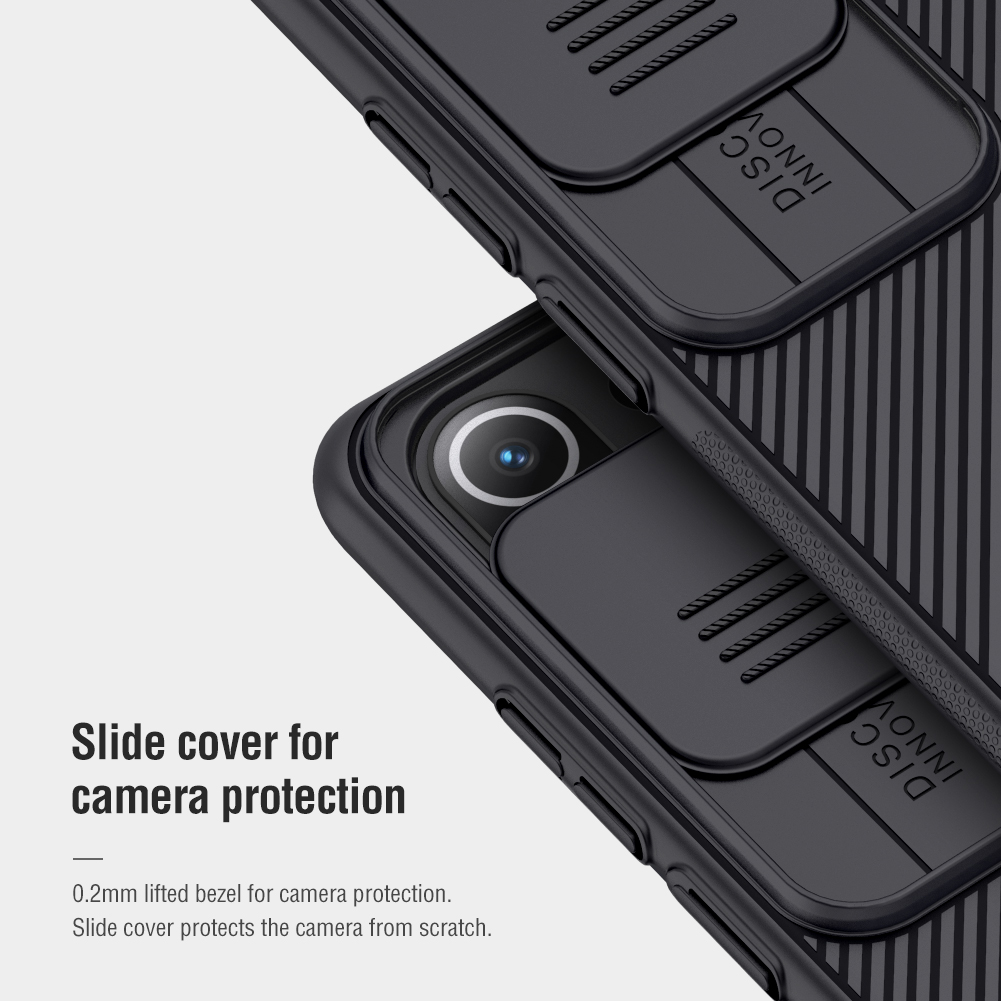 Ốp điện thoại Nillkin bằng PC cứng có nắp trượt bảo vệ camera cho Xiaomi Mi 11 Lite 4G / 5G / 5G NE