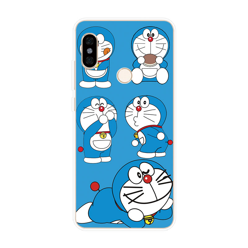 Ốp lưng TPU mềm Xiaomi Redmi Note 4 4X 5A Prime 5 6 Pro Doraemon hoa văn