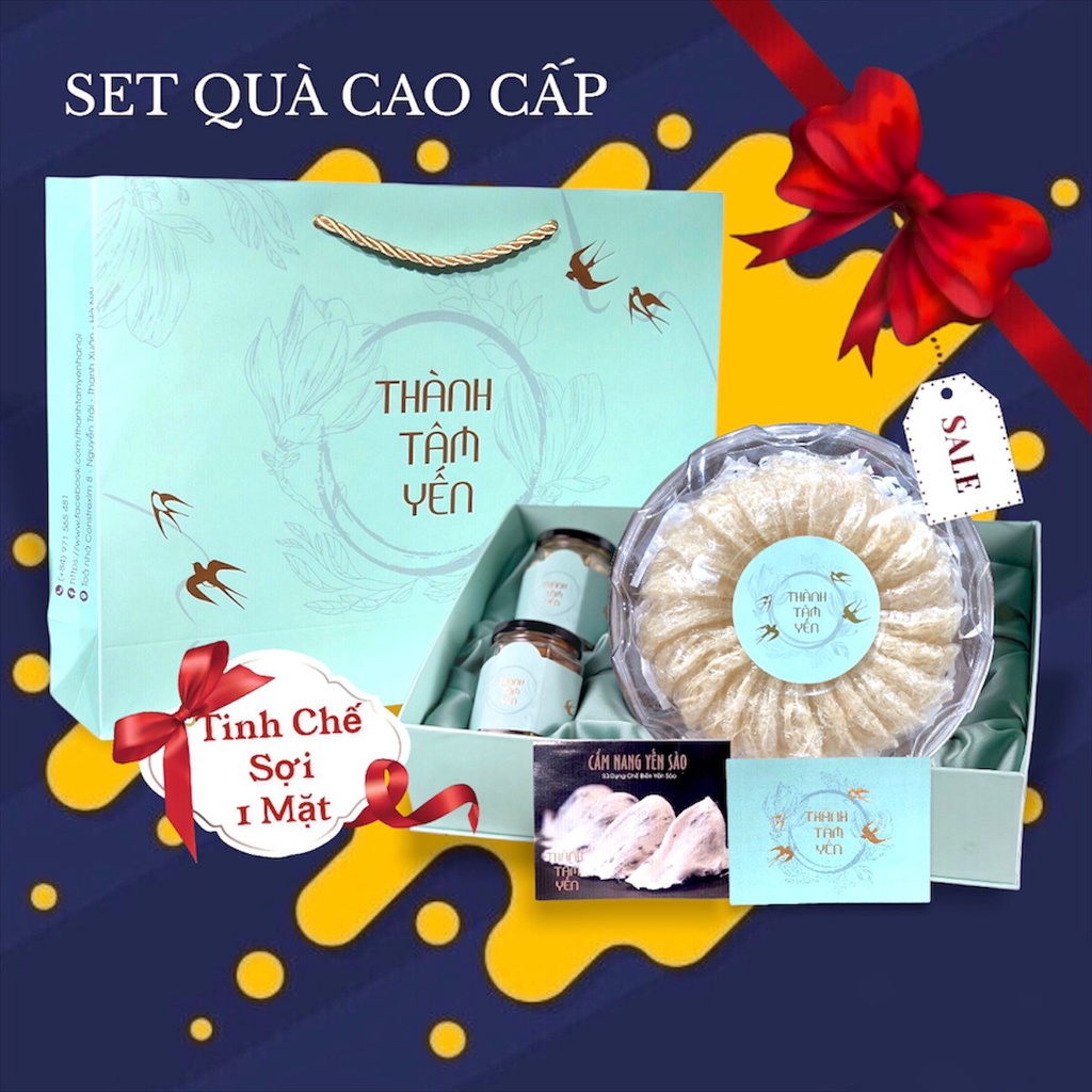 [LOẠI 1] Yến Tinh Chế Sợi 1 Mặt Nguyên Chất (50gr-100gr)Quà Tặng