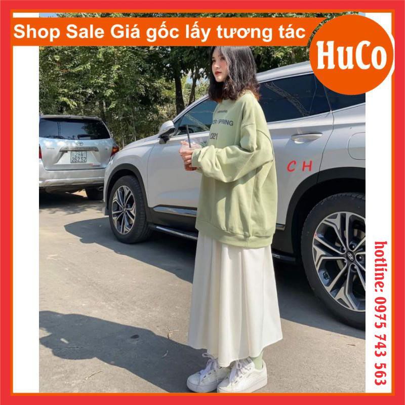 áo sweater thời trang thu đông nam nữ - áo sweater nỉ bông 2021-form áo thụng tay cánh rơi unisex freesize siêu ấm hodi | BigBuy360 - bigbuy360.vn