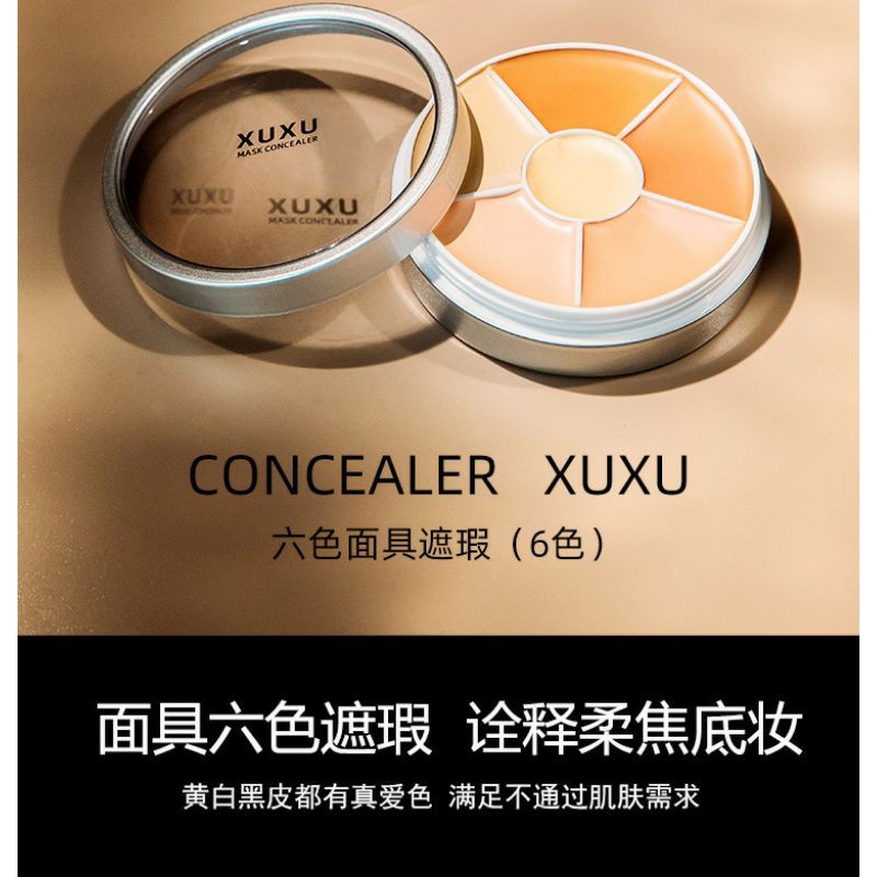 (hàng Mới Về) Kem Che Khuyết Điểm 6 Màu 3 Trong 1 Xuxu | BigBuy360 - bigbuy360.vn