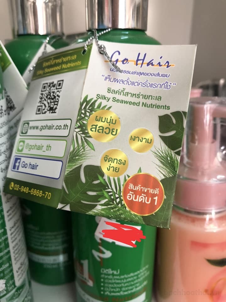 1 chai Kem dưỡng ṫóc Go Hair Silky Seaweed Nutrients Thái Lan