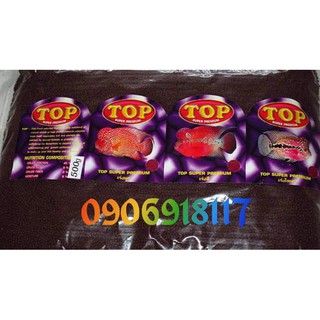 Top cám viên kích sáng châu, gói 500gr.thức ăn cá la hán. hàng thái lan