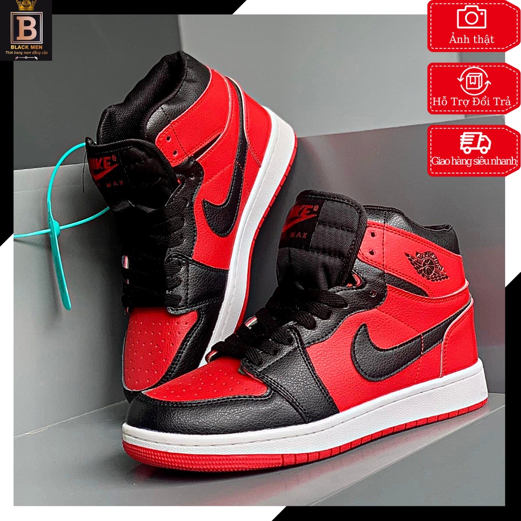 Giày Jordan Cổ Cao, Giày _Nike Jordan 1 Low 2 Màu Đen Đỏ Cực Hot Đủ Size Nam Nữ 38-44