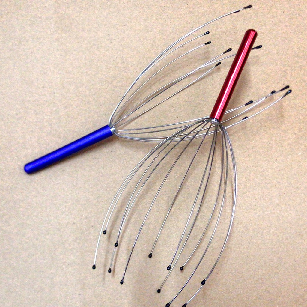 [Hàng mới về] Dụng cụ mát xa da đầu thư giãn cầm tay thủ công cho du lịch/ tại nhà