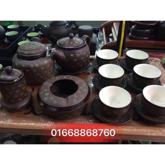 Bộ ấm chén Bát Tràng BT06