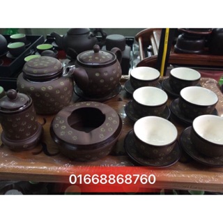 Bộ ấm chén bát tràng bt06