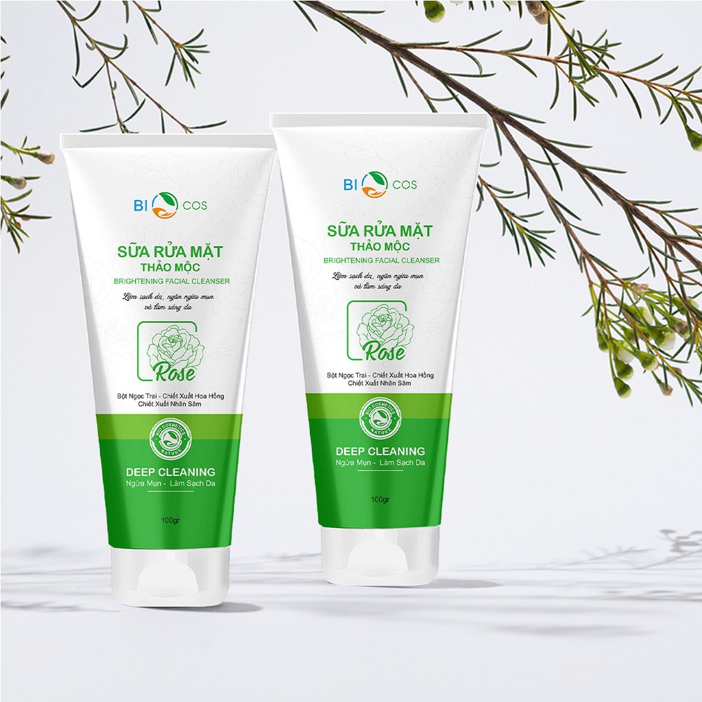 Sữa Rửa Mặt Cho Da Mụn Nhạy Cảm BIOCOS 100g - Sạch Sâu, Hết Dầu, Ngăn Mụn | BigBuy360 - bigbuy360.vn