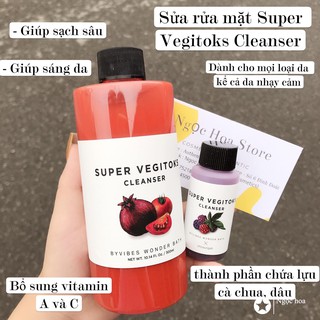 Sữa rửa mặt rau củ Super Vegitoks Cleanser