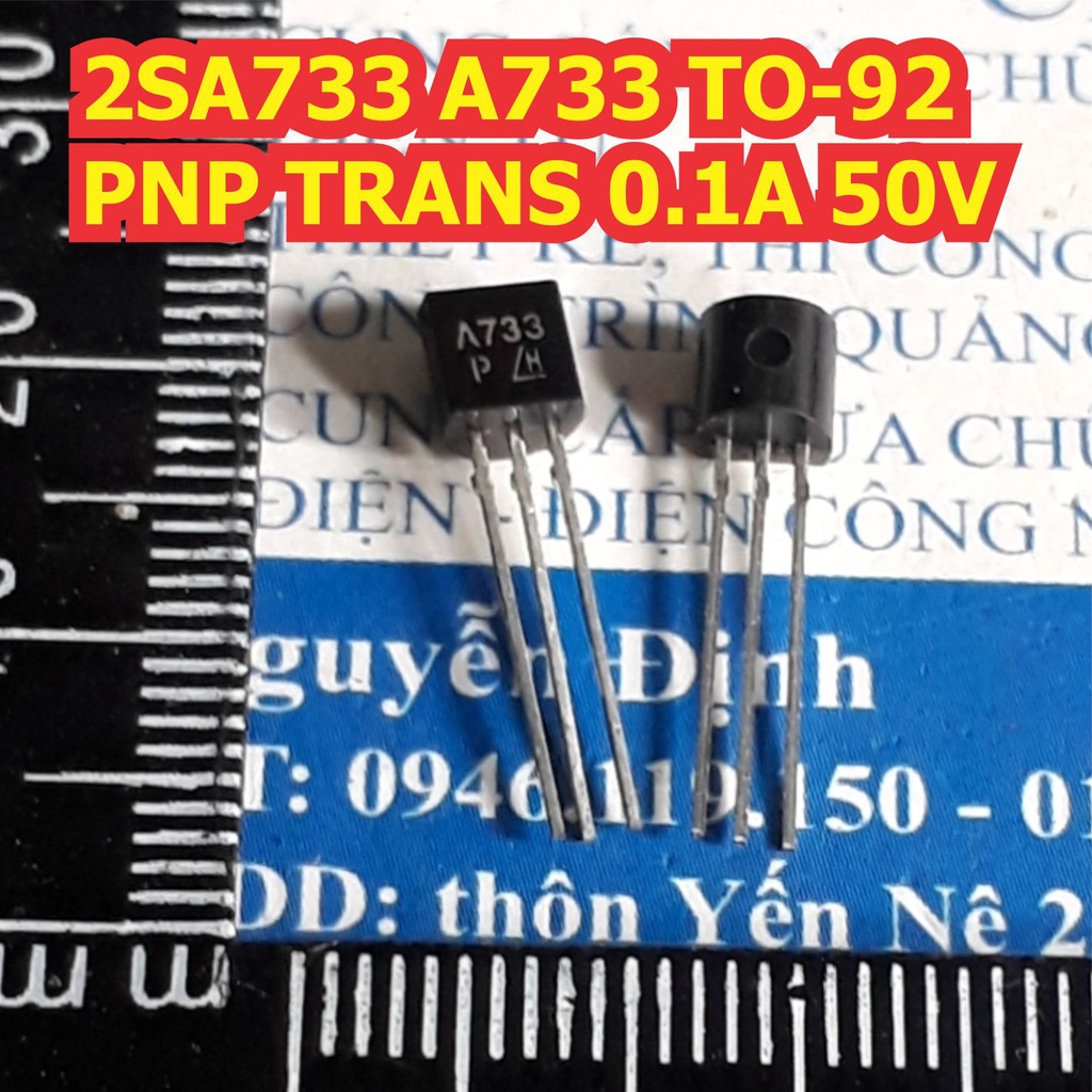 50 con A733 2SA733 TO-92 PNP TRANS 0.1A 50V (GÓI 50 con) kde0006