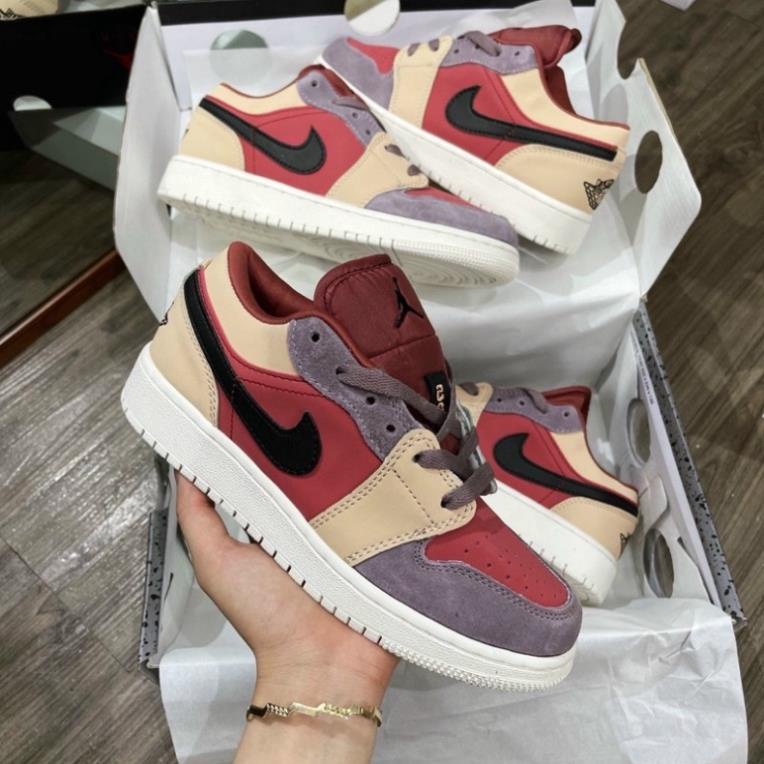 [Full box] Giày Thể Thao, Giày Sneaker Jordan Đỏ Kem Mận Thấp Cổ Cao Cấp | BigBuy360 - bigbuy360.vn