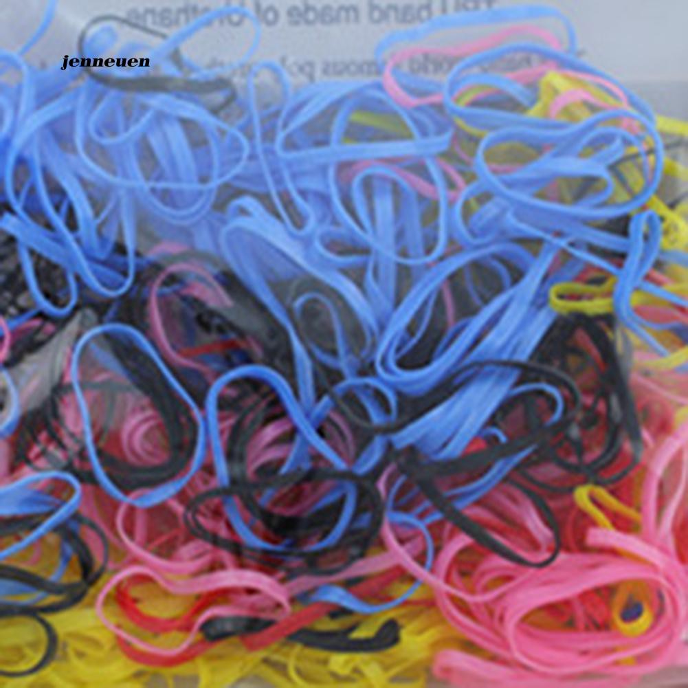 Set 300 dây thun cột tóc nhiều màu sắc tiện dụng