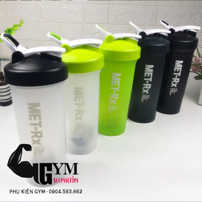 Bình nước 1 Lít thể thao bình lắc Shake bottle Met RX 1 lít