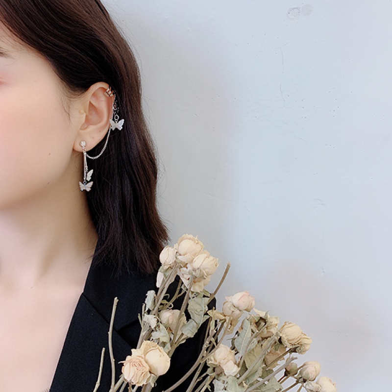 Bông tai dáng dài hình bướm xinh xắn thời trang cho nữ