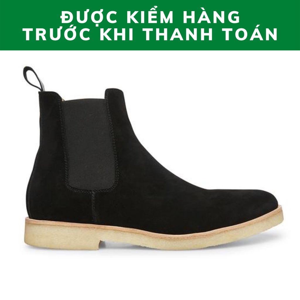 Giày Chelsea boots thời trang nam chất liệu da lộn màu đen 💖Bảo hành 12 tháng💖 | BigBuy360 - bigbuy360.vn