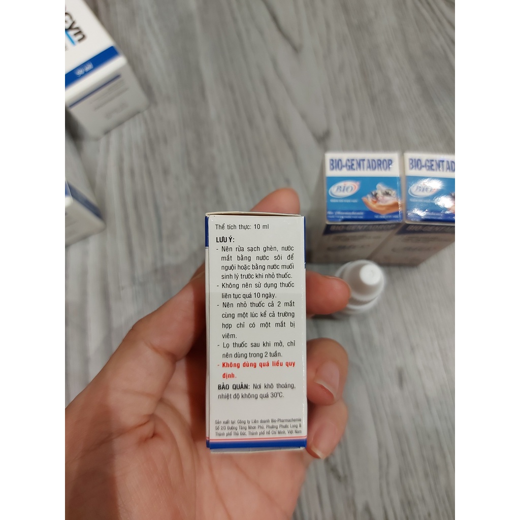 Dung dịch nhỏ mắt cho chó mèo - Bio GentaDrop 10ml