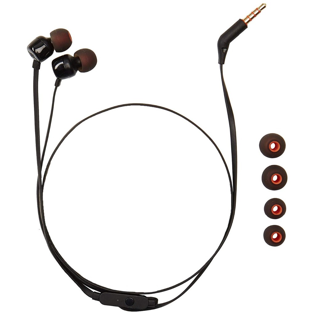 Tai nghe nhét tai JBL T110 chính hãng có dây và mic tiện lợi chất lượng cao