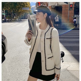 Áo khoác len lông thỏ [ HÌNH THẬT hàng quảng châu ]