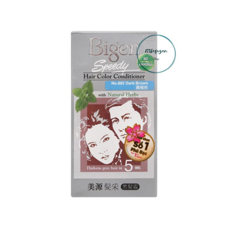 Thuốc nhuộm tóc thảo dược Bigen Speedy Hair Color D 883 - Nâu Sẫm