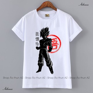 Áo thun Nam Nữ in hình Songoku Dragon Ball Nhật Bản - Form rộng BIGSIZE AZ M1598