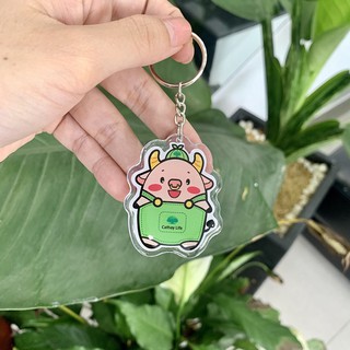 MÓC KHÓA DẺO HÌNH TRÂU - CATHAY
