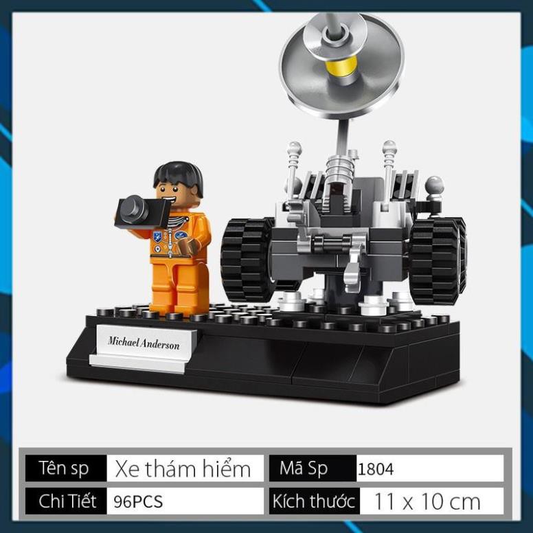 Đồ chơi lắp ghép Khoa Học Vũ Trụ Tàu vũ trụ ,tàu con thoi, vệ tinh, xe thám hiểm Bằng nhựa ABS an toàn  Lego Style