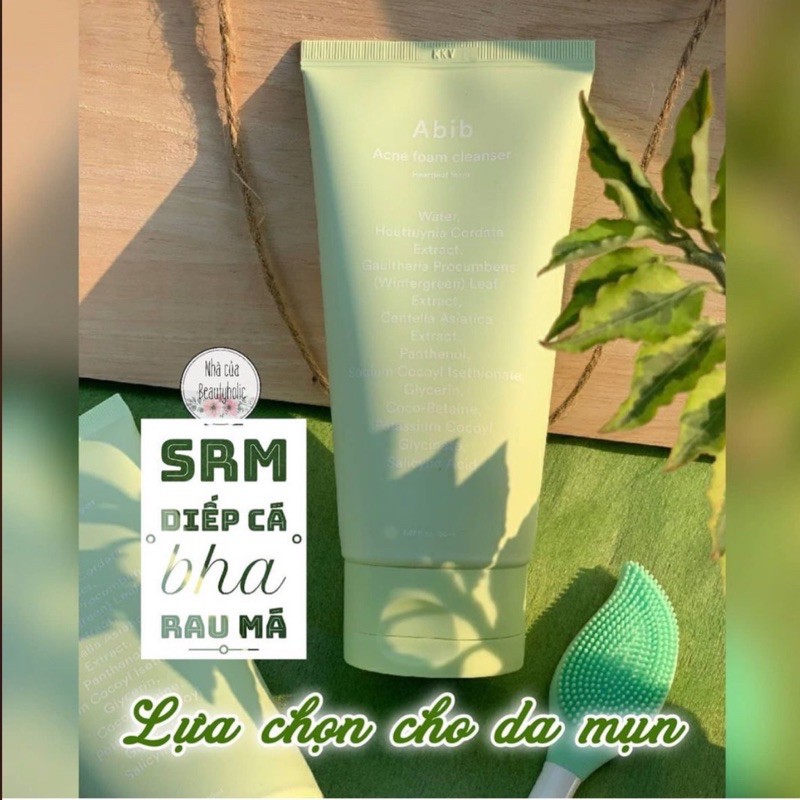Sữa rửa mặt diếp cá da mụn ABIB ACNE FOAM CLEANSER